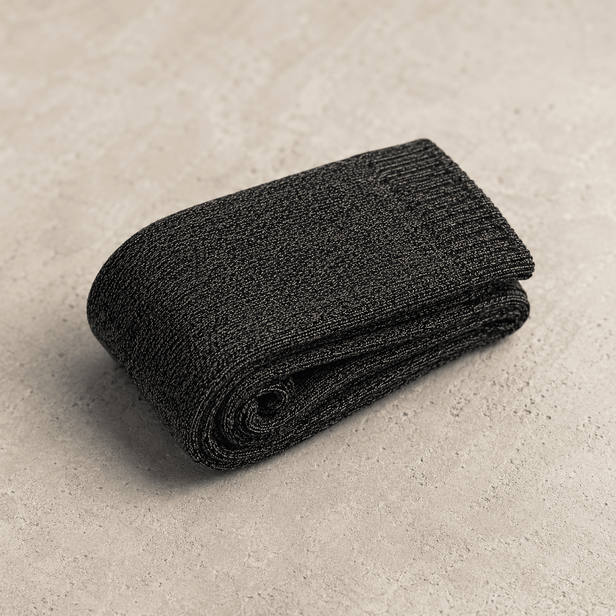 SILVARA single pair black marl thin low-calf — product photo 1